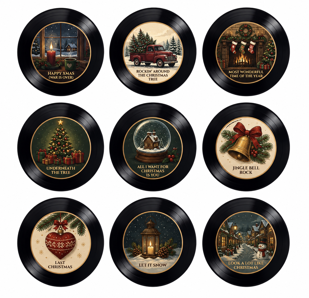 Christmas Vinyl Frame