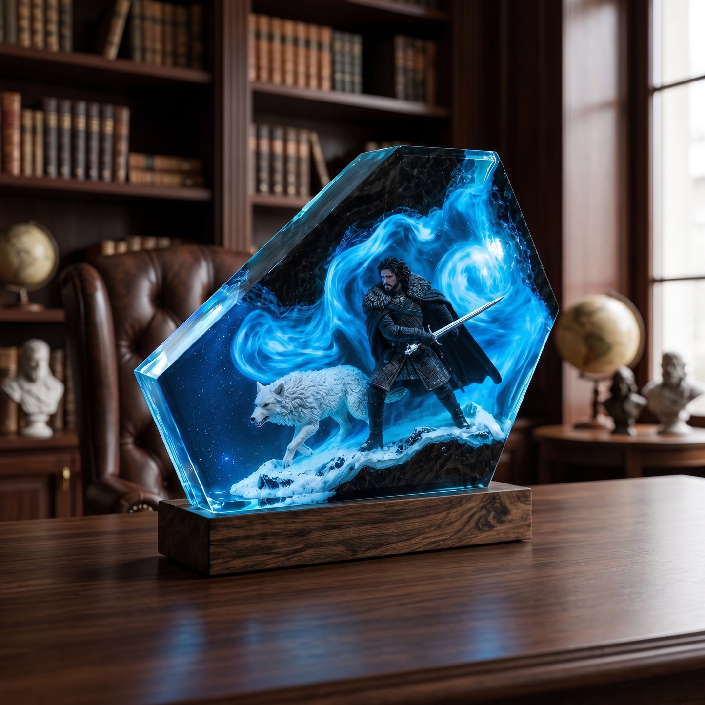 EmberThrone™ Illuminated Fantasy Resin Sculpture